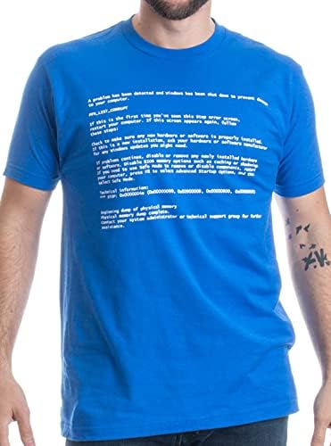 מסך מוות כחול | שגיאת חלונות חנונית, חולצת טריקו של מחשב מצחיק יוניסקס